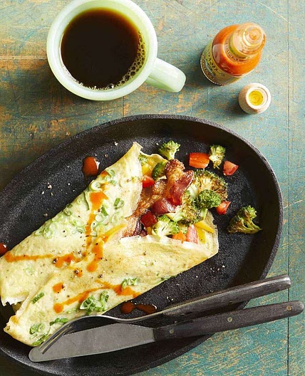 Low-Carb Bacon & Broccoli Egg Burrito