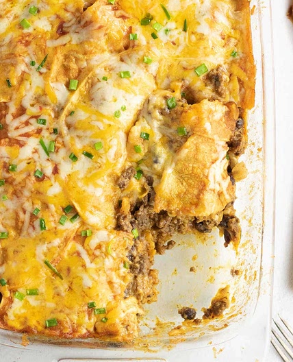 Beef Enchilada Casserole Recipe
