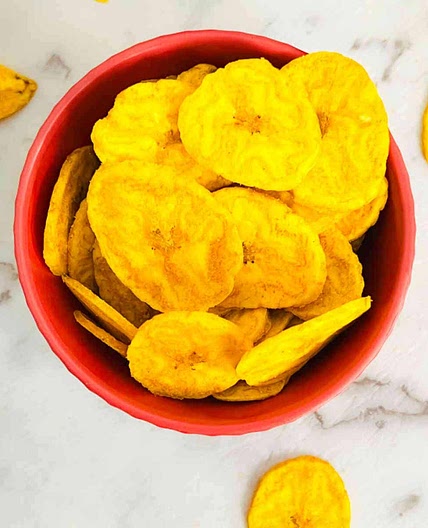 Air Fryer Banana Chips (Plantain Chips)