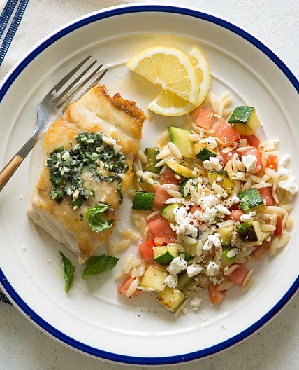 Baked Lemon-Basil Cod