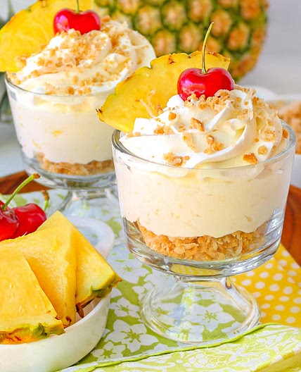 Pina Colada Cheesecake Mousse