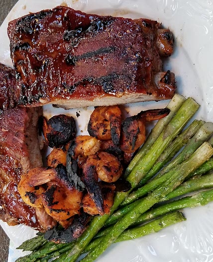 Baby back ribs fall off the bone