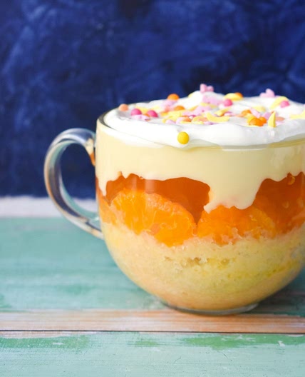 Easy Vegan Fruit Trifle with Microwave Sponge Cake