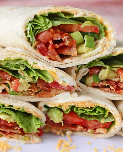 A Fun and Frolic Kind of Avocado, Bacon, and Tomato Wrap Yippee!