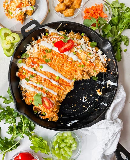 Buffalo Chicken Totchos