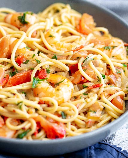 Shrimp Tomato Pasta