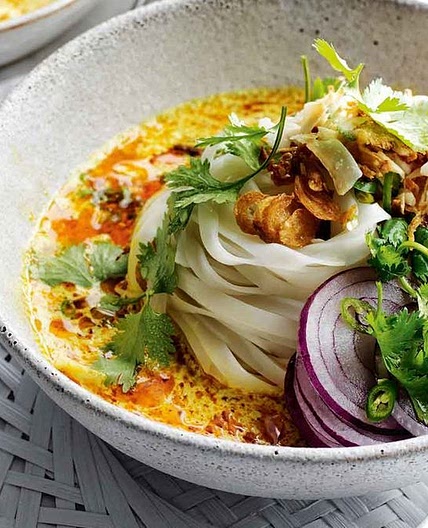 Phoebe Wood's coconut chicken noodle soup