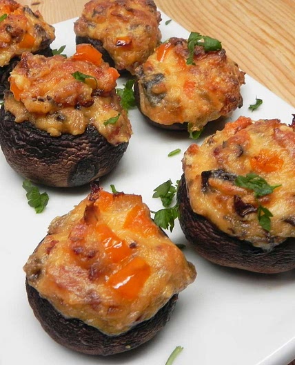 Stuffed Mushrooms with Sour Cream