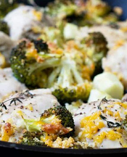 One-Pan Chicken and Broccoli with Cheese Recipe