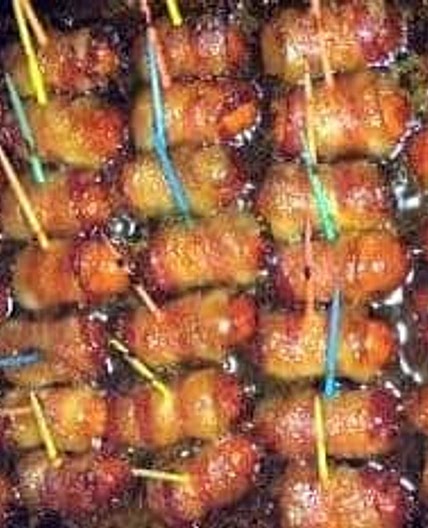 Bacon Wrapped Smokies with Brown Sugar