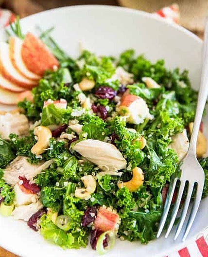 Kale Apple Chicken Salad