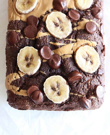Rich & Decadent Chocolate Banana Bread using Almond Flour