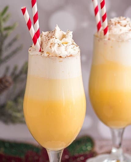 Eggnog Ice Cream Floats