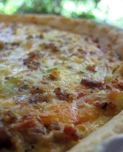 Cheesy Sausage Quiche