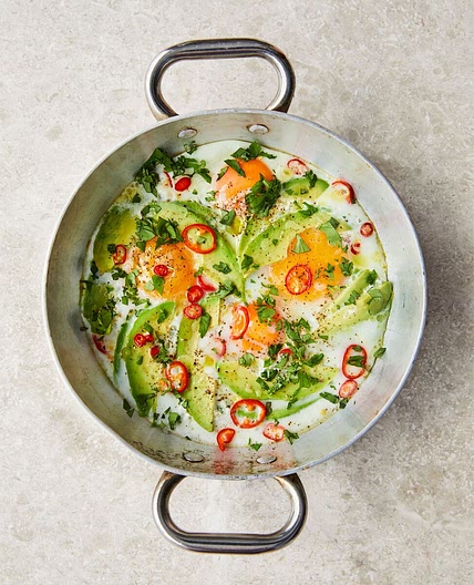 Mexican baked eggs