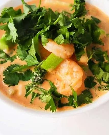 Easy Coconut Curry Shrimp Soup