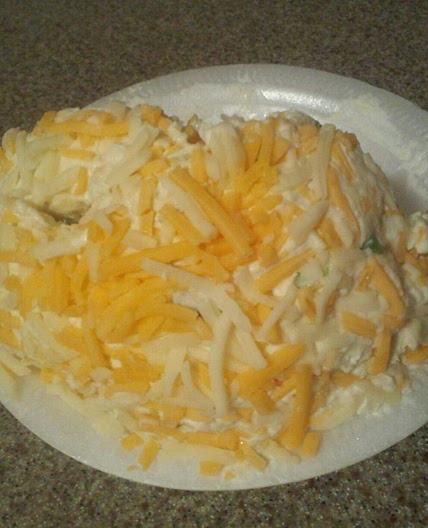 Hot Pepper Peach Preserves Cheese Ball