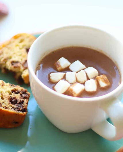 Healthy Hot Chocolate with Peanut Butter