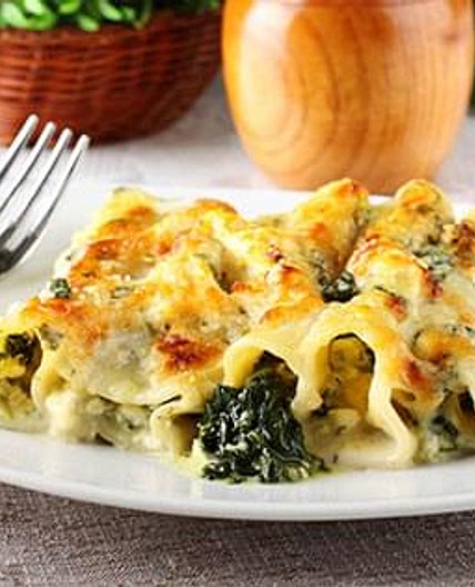 Cannelloni with Cheese and Spinach