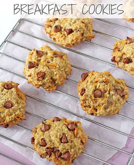Carrot, Apple & Oat Breakfast Cookies