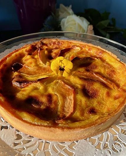 French Apple Custard Tart