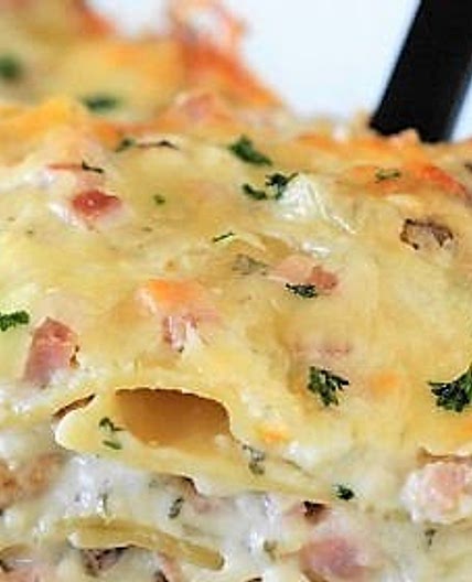 Ham & Cheese Lasagna