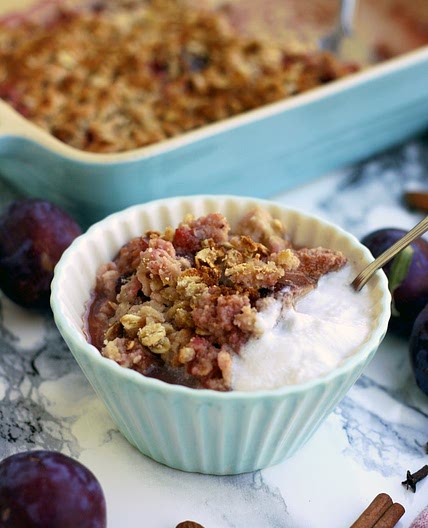 Vegan Plum Crumble