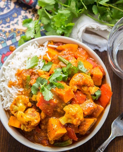 Sweet Potato & Vegetable Vindaloo