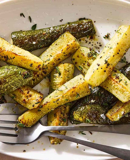 Roasted Zucchini with Garlic