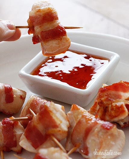 Bacon Wrapped Chicken Bites