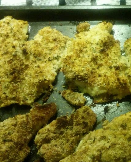 Onion Dijon Crusted Catfish