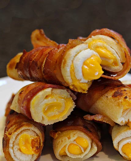 Crispy Cheesy Bacon Rolls