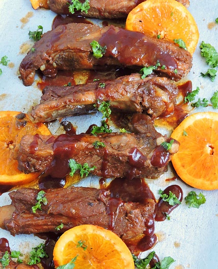 Slow Cooker Bourbon & Orange BBQ Ribs