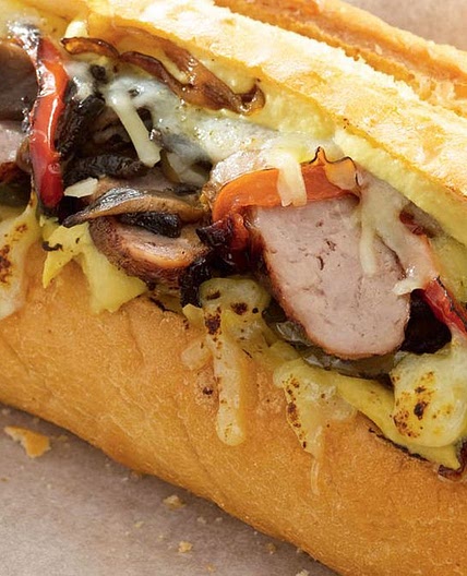 BBQ sausage rolls with balsamic onions