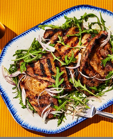 Ginger Beer and Mustard Pork Chops