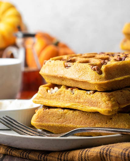 Gluten Free Pumpkin Waffles