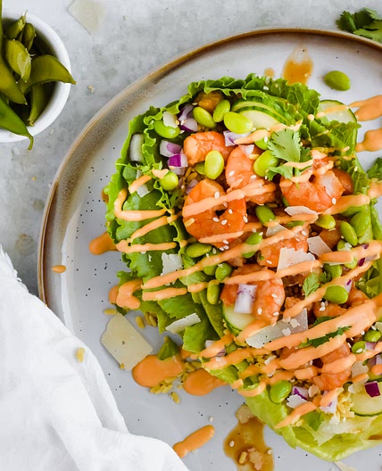 Honey Teriyaki Shrimp Lettuce Wraps