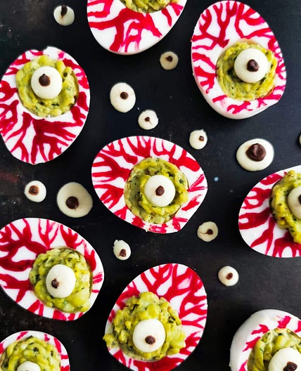 Halloween Deviled Eggs