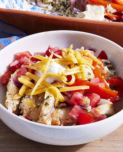 Chicken Fajita Rice Casserole