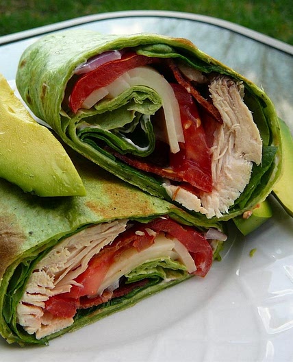 California Club Chicken Wraps