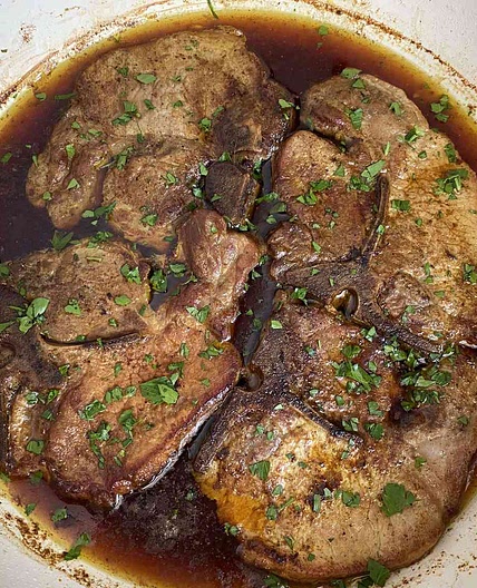 Simmered Stovetop Pork Chops