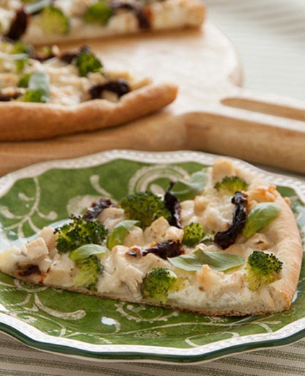 Savory Chicken Vegetable Pizza