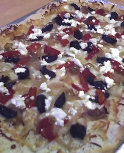 Mediterranean Goat Cheese Pizza