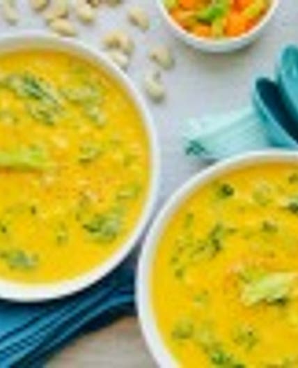 Golden Austrian Cauliflower Cream Soup