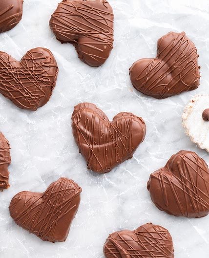 Chocolate Peanut Butter Hearts