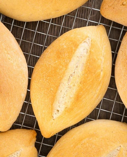Crusty Mexican Bolillo Bread