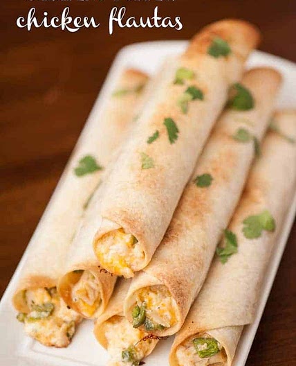 Jalapeno Popper Chicken Flautas