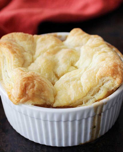 Chicken Pot Pie For One