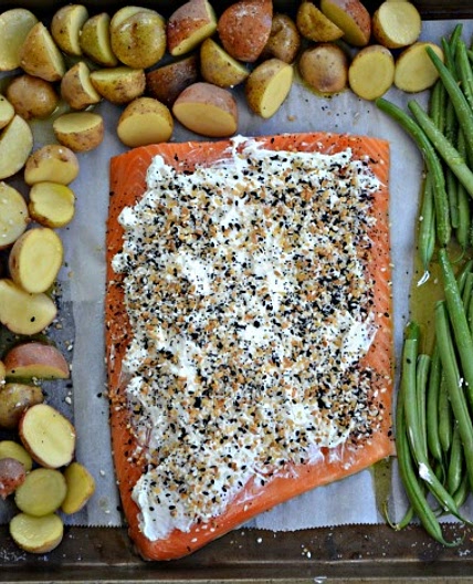 Everything Bagel Sheet Pan Salmon - Make the Best of Everything