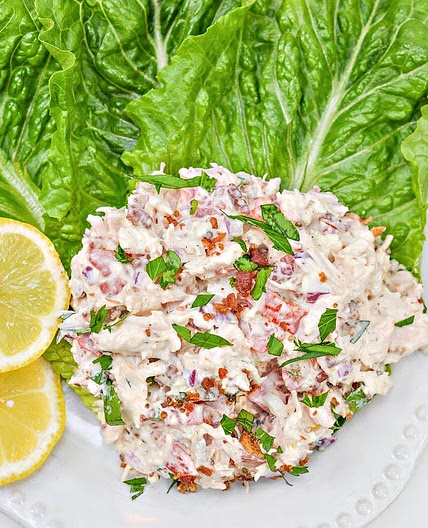 Low-Carb Chicken Bacon Ranch Chicken Salad